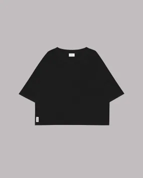 The Black Loose Linen T-Shirt