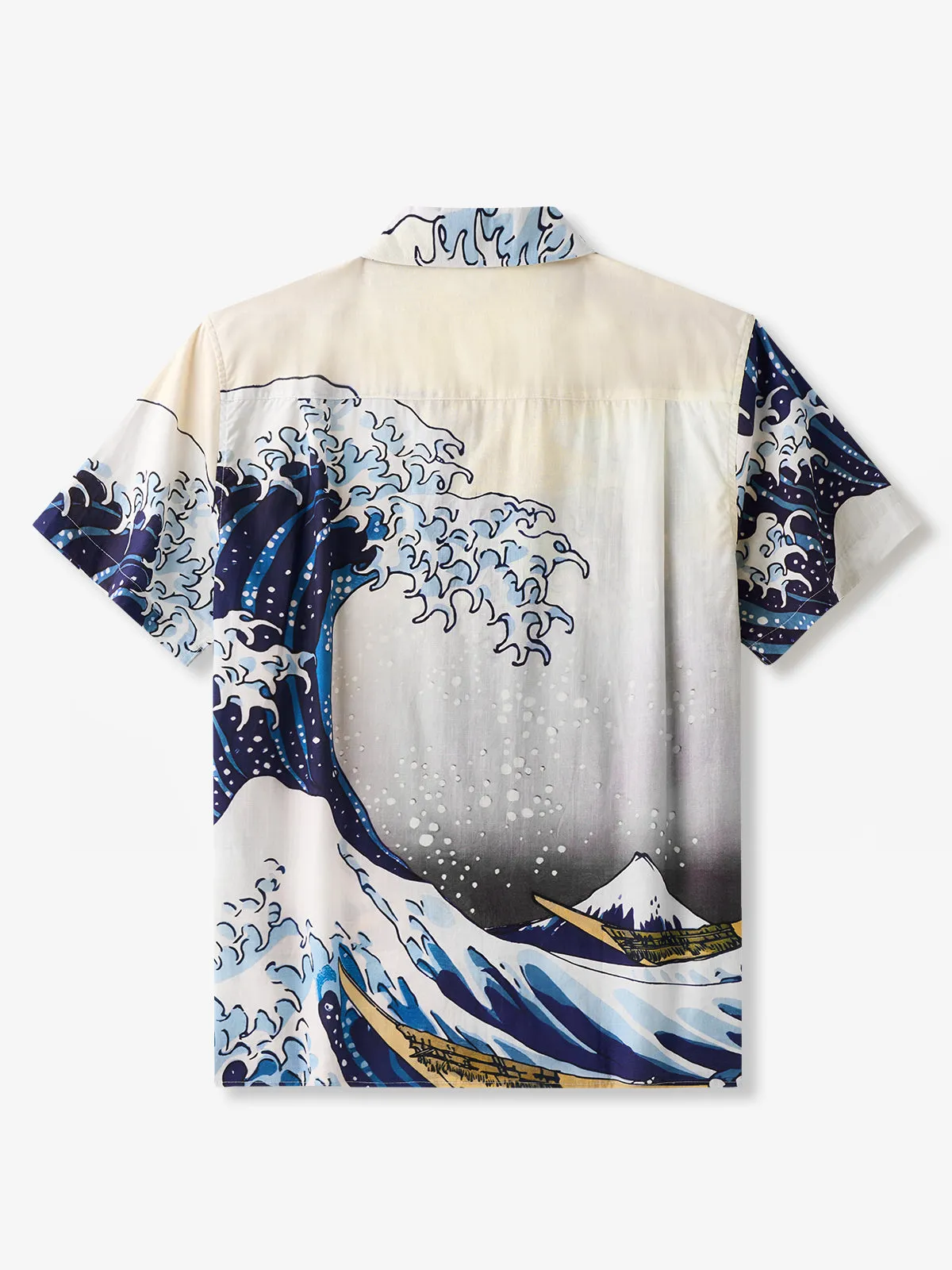 The Great Wave Off Kanagawa Cotton Camp Shirt