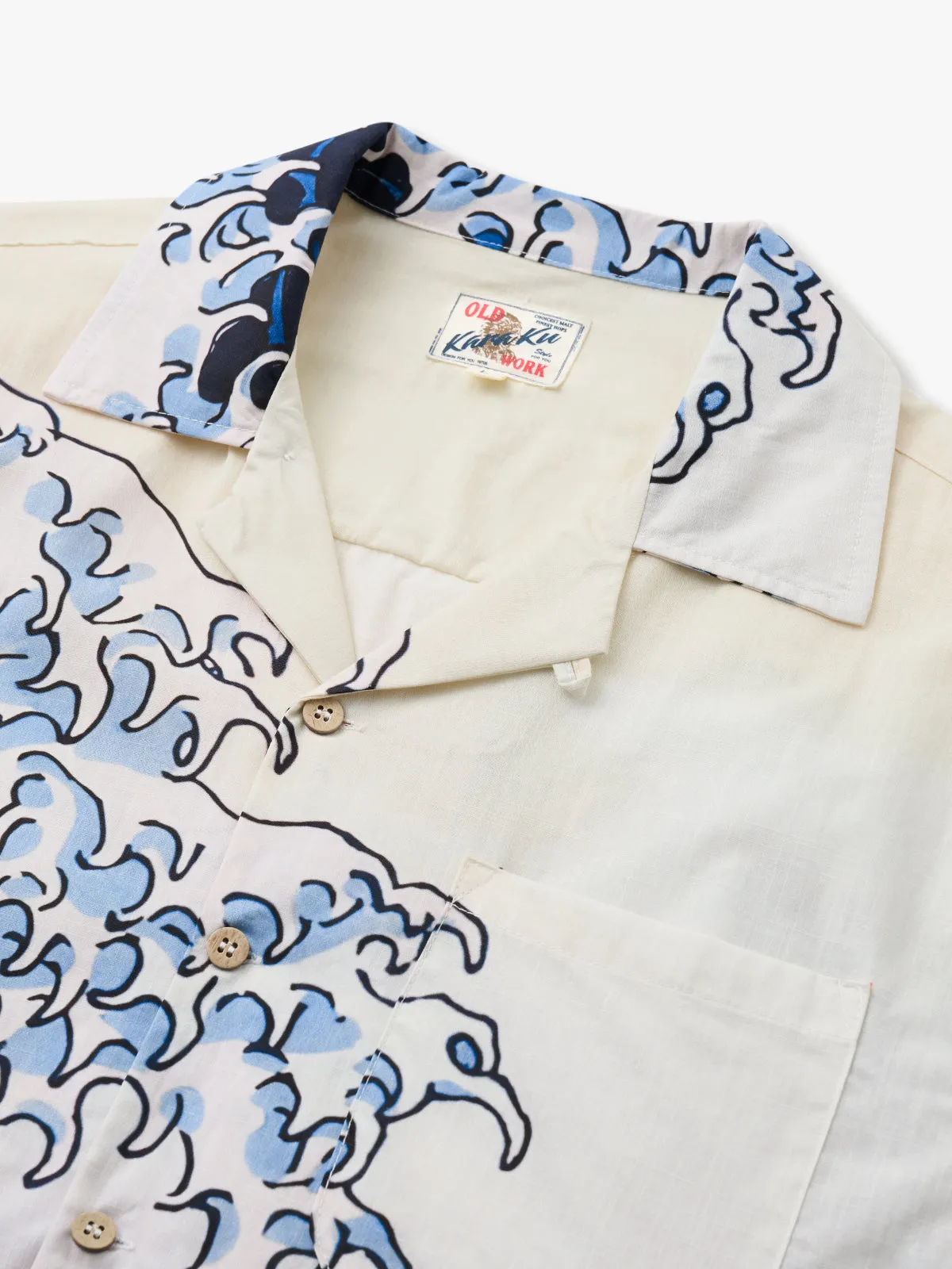 The Great Wave Off Kanagawa Cotton Camp Shirt