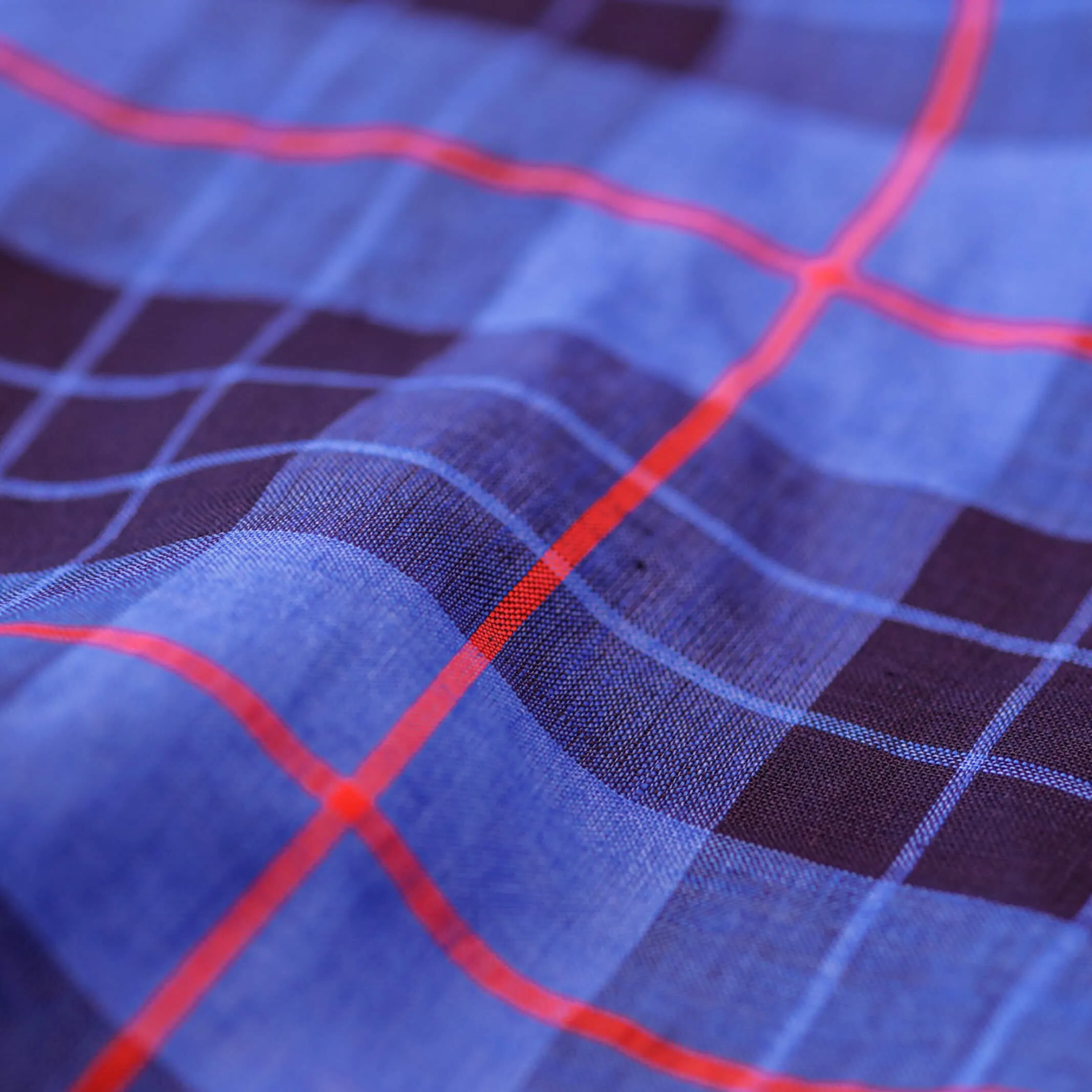 The Royal Blue Albini Ward Plaid Custom Shirt