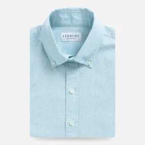 The Sea Green Barretto Cotton Linen Custom Shirt