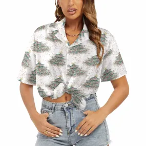 White Christmas Women's Hawaiian Shirt