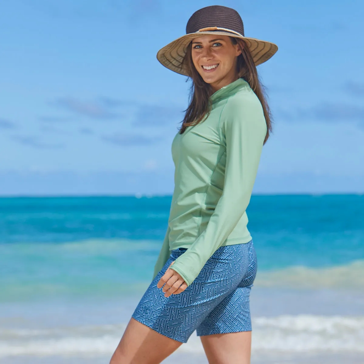 Women's Long Sleeve Quarter Zip Sun & Swim Shirt | FINAL SALE